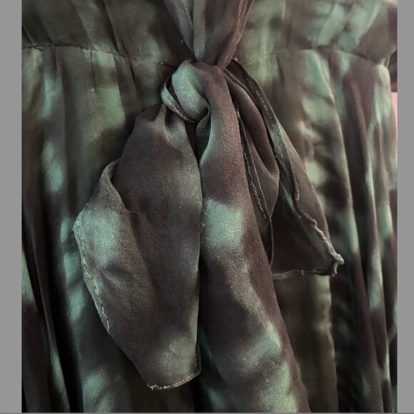 Olive Olivia Green Tie Front Dress - Women's S - Picture 3 of 4